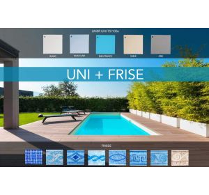 Liner uni 75/100e uni avec frise